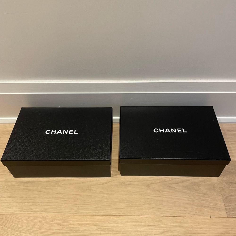 2 Chanel shoe boxes